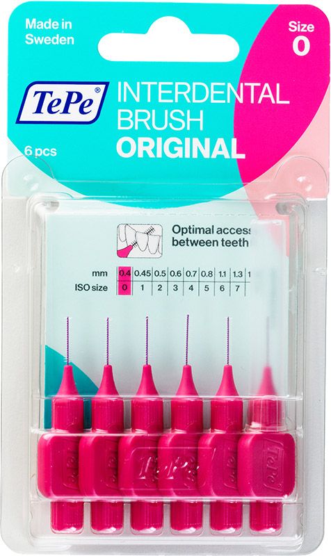 TePe Interdental-Brush 0.4mm pink 6 Stück