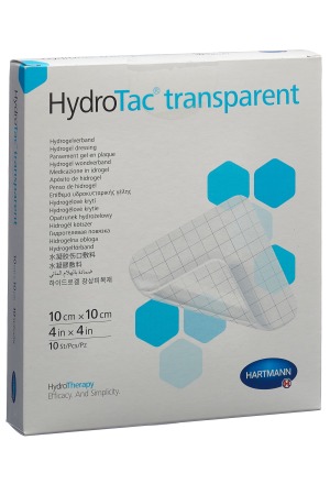 HydroTac Transparent 10x10cm steril 10 Stück