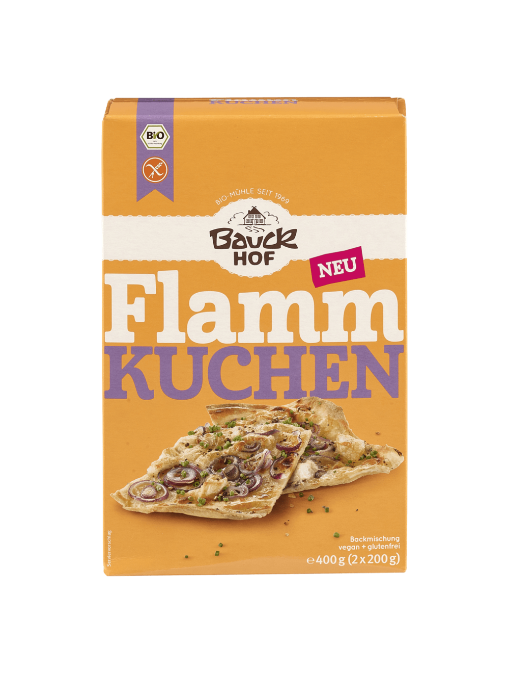Bauckhof Flammkuchen glutenfrei 2 x 200g Bauckhof Flammkuchen glutenfrei 2 x 200g