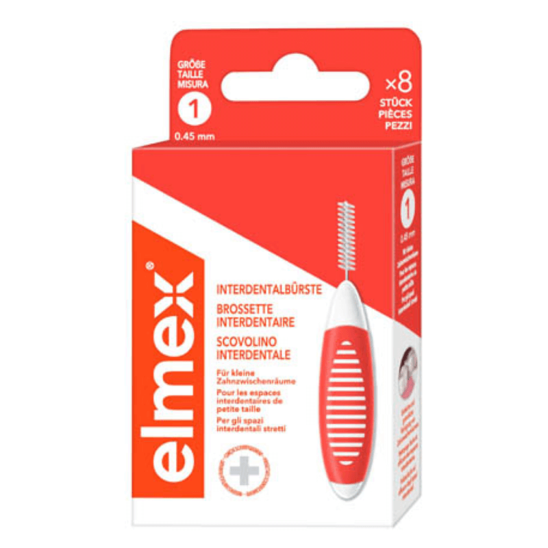 elmex Interdentalbürsten 0.45mm orange 8 Stück elmex Interdentalbürsten 0.45mm orange 8 Stück