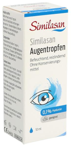 Similasan Augentropfen 0.1 % Hyaluron 10ml Similasan Augentropfen 0.1 % Hyaluron 10ml