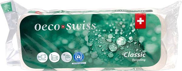 OECO SWISS Toilettenpapier Rolle 10 Stück