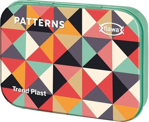 Flawa Trend Plast Patterns Tin Box 20 Stück