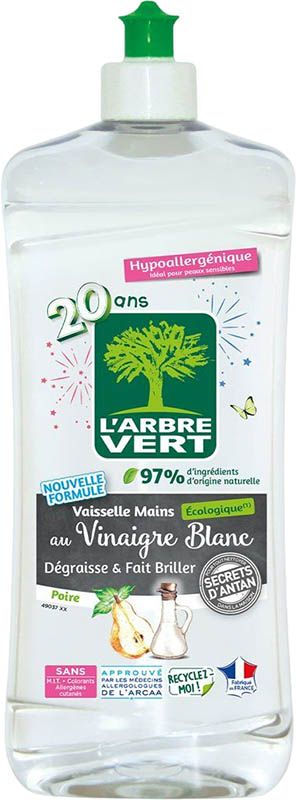 L'ARBRE VERT Geschirrspülmittel Essig Birne 750ml