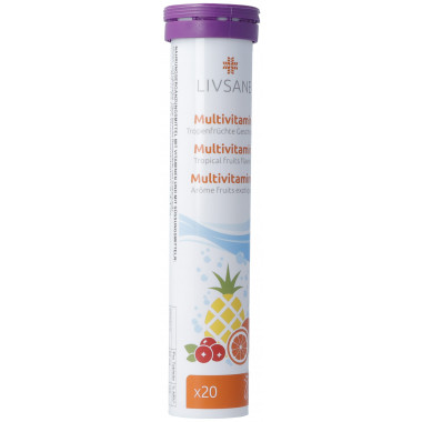 Livsane Multivitamin Tropenfrüchte Geschmack 20 Stück Livsane Multivitamin Tropenfrüchte Geschmack 20 Stück