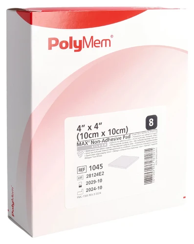 POLYMEM MAX Silver 10 x 10 cm 8 Stück