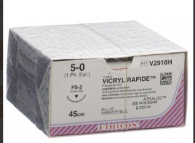 VICRYL RAPID 45cm ungefärbt 5-0 FS-2 36 Stück