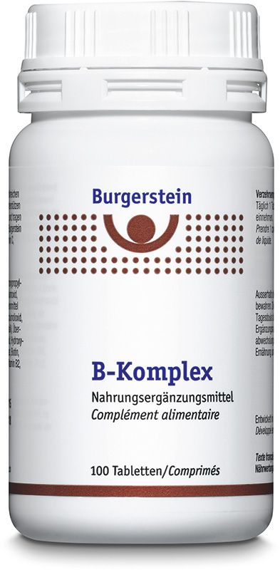 BURGERSTEIN B-Komplex Tabletten 100 Stück BURGERSTEIN B-Komplex Tabletten 100 Stück