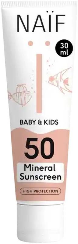 NAIF Baby&Kids Mineral Sunscreen SPF50 30ml NAIF Baby&Kids Mineral Sunscreen SPF50 30ml