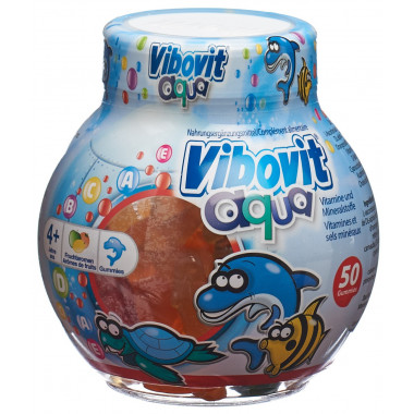 Vibovit aqua Fruchtgummis Dose mit 50 Stück Vibovit aqua Fruchtgummis Dose mit 50 Stück