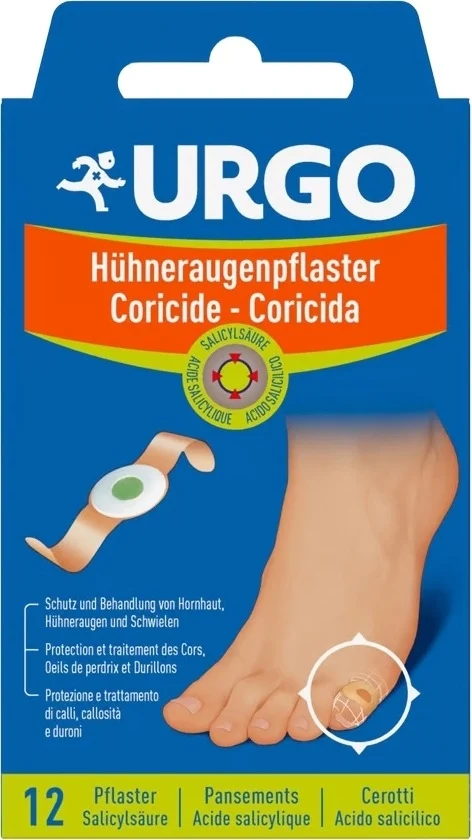 URGO Hühneraugenpflaster mit Salicylsäure 12 Stuck