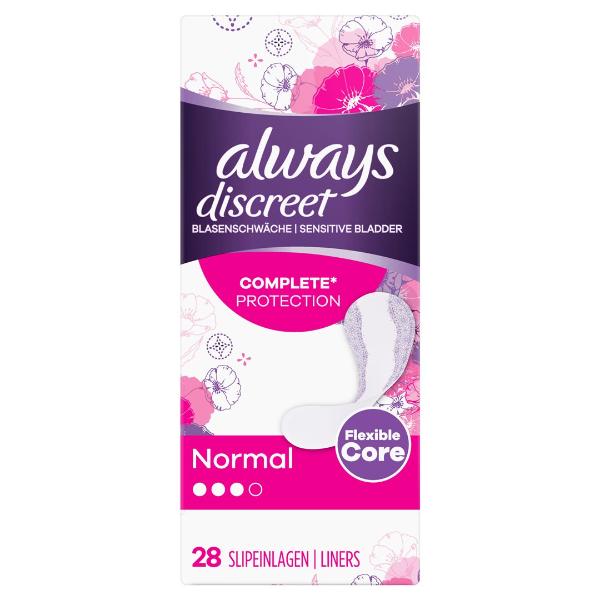 always Discreet Inkontinenz Slipeinlage Normal 28 Stück