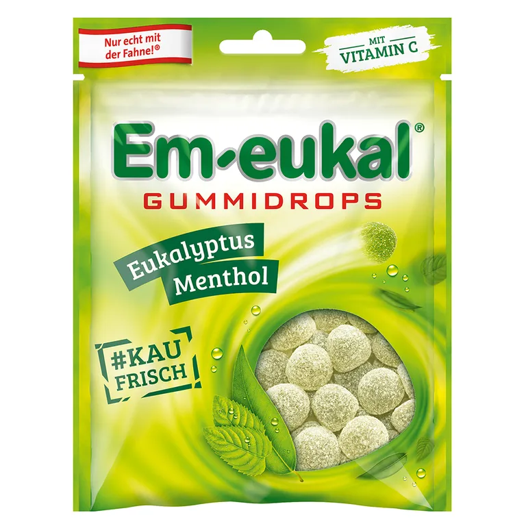 SOLDAN EM EUKAL Gummidrops Eukalyptus Menthol zuckerfrei 90g