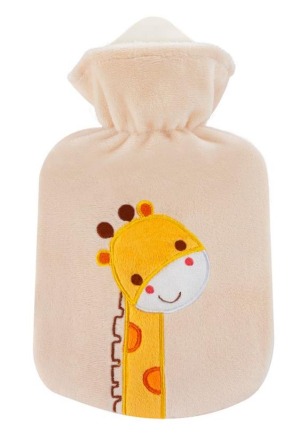 SÄNGER Wärmflasche Velourbezug 0.8l Giraffe
