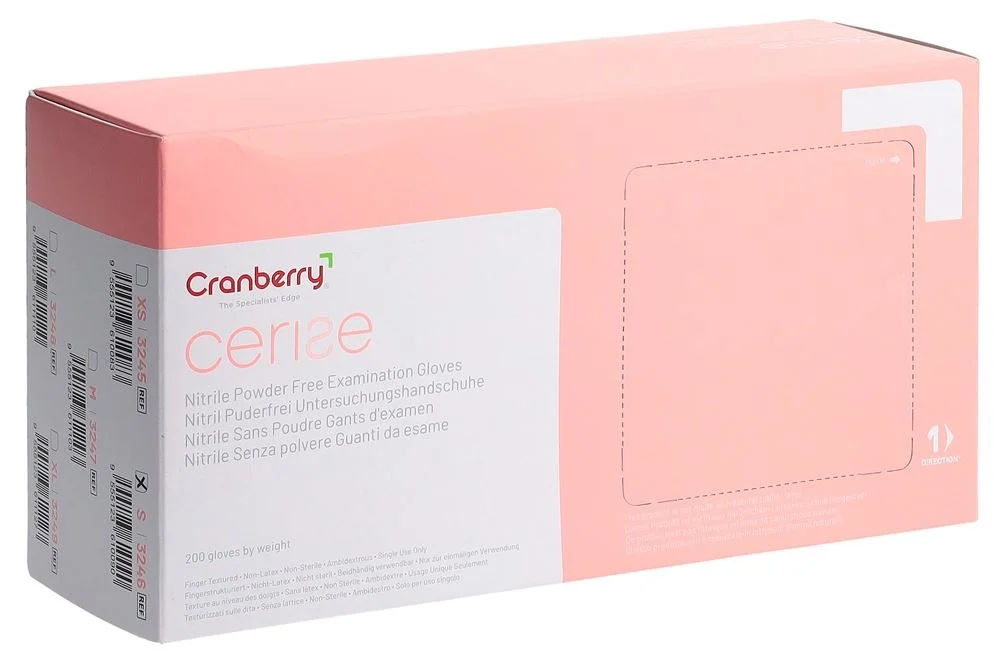 CRANBERRY Cerise Nitril-Handschuhe S 200 Stück