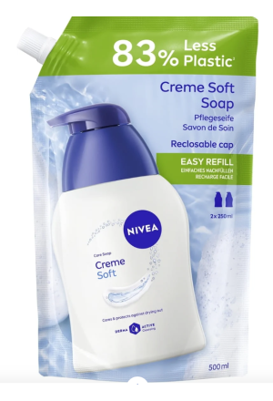 Nivea Pflegeseife Creme Soft Ref Btl 500ml