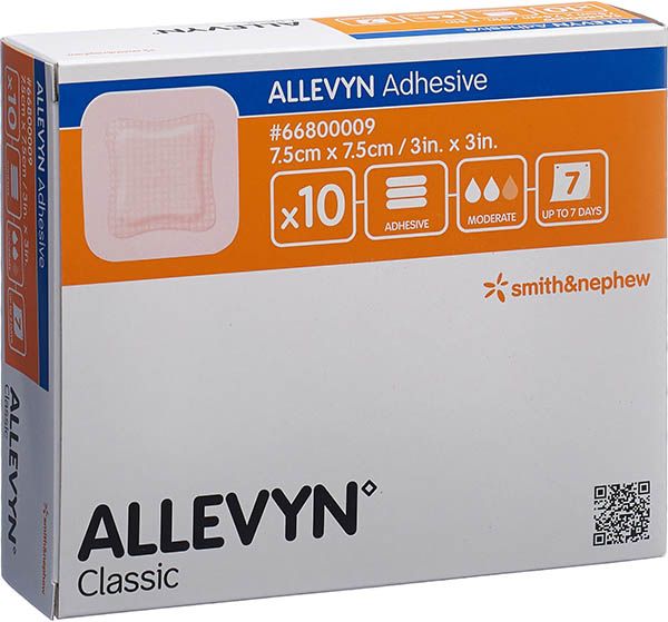 Allevyn Adhesive Wundverband 7.5x7.5cm 10 Stück Allevyn Adhesive Wundverband 7.5x7.5cm 10 Stück