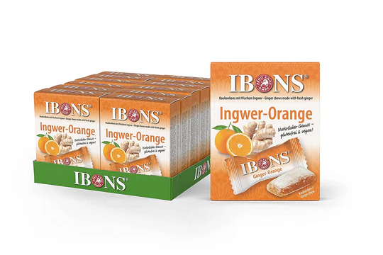 IBONS Bonbon Karton XL Orange 10x60g