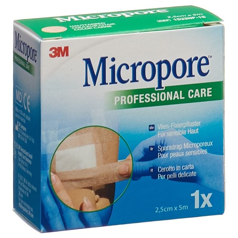 3M Micropore Vlies Heftpflaster ohne Dispenser 25mmx5m hautfarbig refill 3M Micropore Vlies Heftpflaster ohne Dispenser 25mmx5m hautfarbig refill