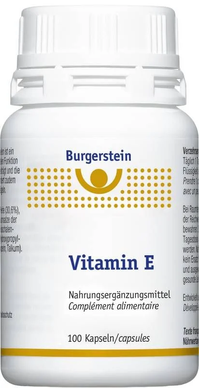 BURGERSTEIN Vitamin E Kaps Ds 100 Stück BURGERSTEIN Vitamin E Kaps Ds 100 Stück