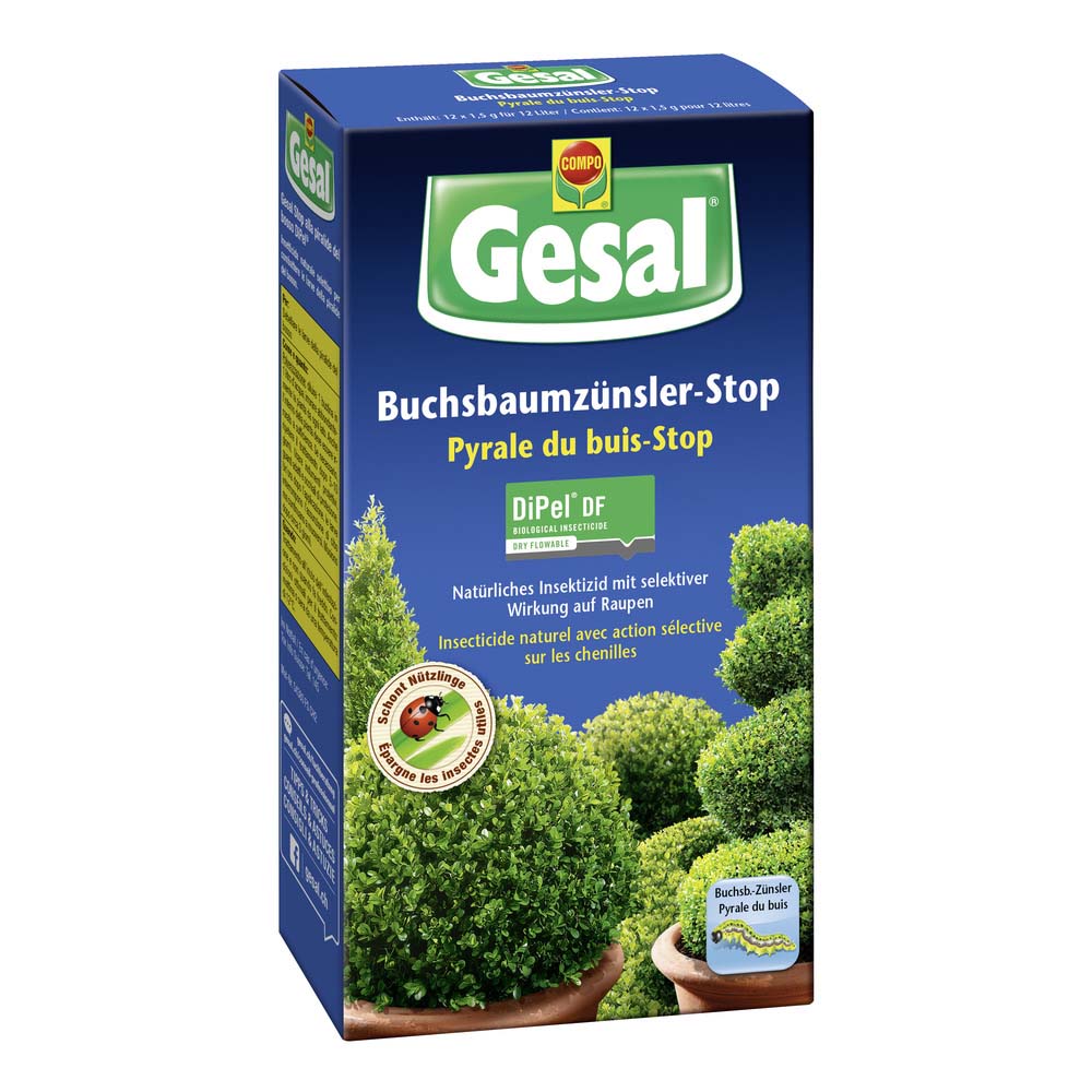 GESAL Buchsbaumzünsler-Stop DiPel DF 12 x 1.5g GESAL Buchsbaumzünsler-Stop DiPel DF 12 x 1.5g