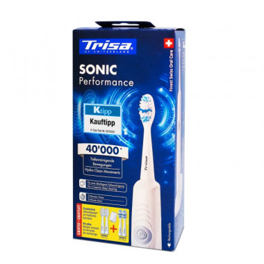 Trisa Sonic Performance Schallzahnbürste Promo mit 5 Refils Trisa Sonic Performance Schallzahnbürste Promo mit 5 Refils