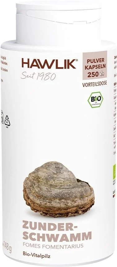 HAWLIK Zunderschwam Pulv Kaps Bio Ds 250