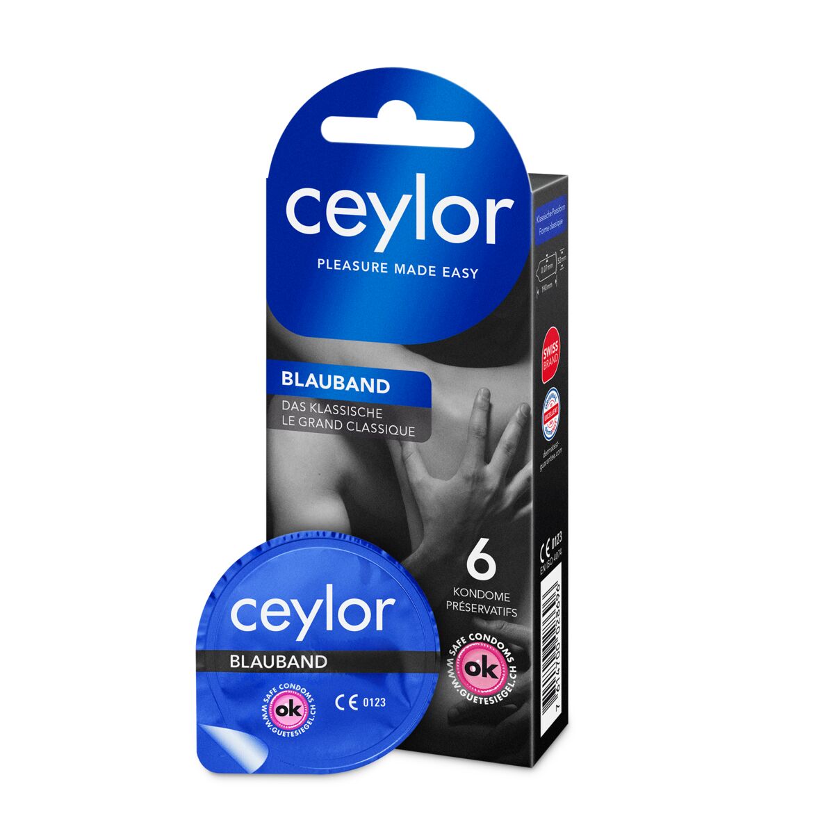 ceylor® Blauband Präservativ mit Reservoir 6 Stück ceylor® Blauband Präservativ mit Reservoir 6 Stück