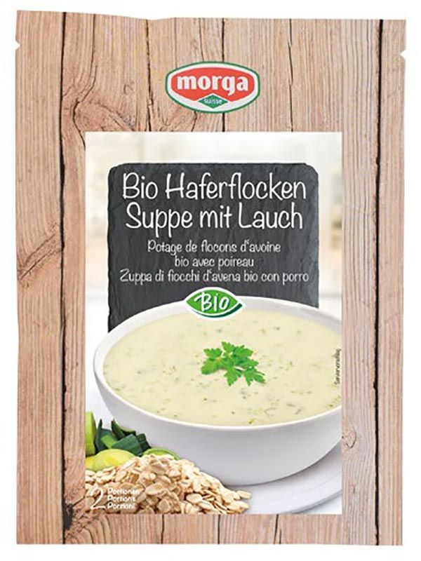 Morga Haferflocken Suppe mit Lauch Bio 45g Morga Haferflocken Suppe mit Lauch Bio 45g