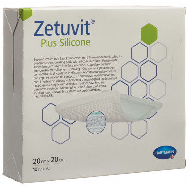 Zetuvit Plus Silicone 20x20cm 10 Stück