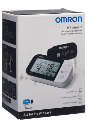 Omron Blutdruckmessgerät Oberarm M7 Intelli IT mit Omron Connect App Omron Blutdruckmessgerät Oberarm M7 Intelli IT mit Omron Connect App