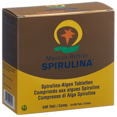 Marcus Rohrer Spirulina Tabletten Refill 540 Stück Marcus Rohrer Spirulina Tabletten Refill 540 Stück