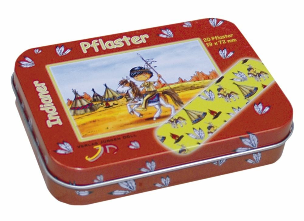 Döll Heftpflaster 19x72mm Indianer Dose 20 Stück