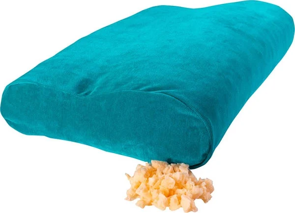 ELSA Flocken-Nackenkissen 50x11cm Velorsbe sand