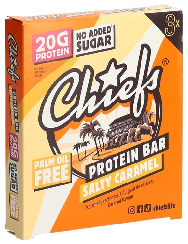 CHIEFS Protein Bar Salty Caramel 3 x 55g