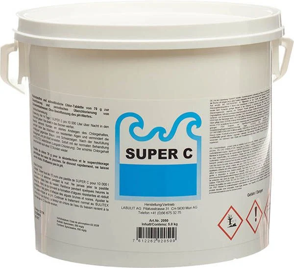 SUPER C Chlorschocktabletten 70g 72 Stück