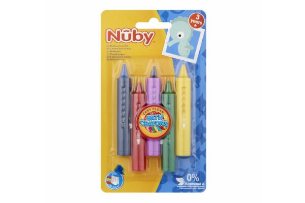 Nuby Bade-Malstifte leicht abwischbar Nuby Bade-Malstifte leicht abwischbar
