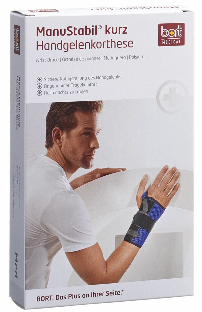 BORT MANUSTABIL Handgelenk kurz S links schwarz BORT MANUSTABIL Handgelenk kurz S links schwarz