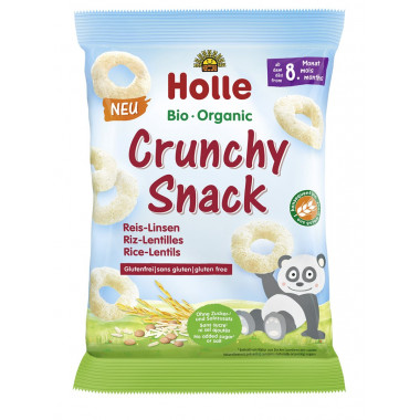 Holle Bio-Crunchy Snack Reis Linsen 25g Holle Bio-Crunchy Snack Reis Linsen 25g