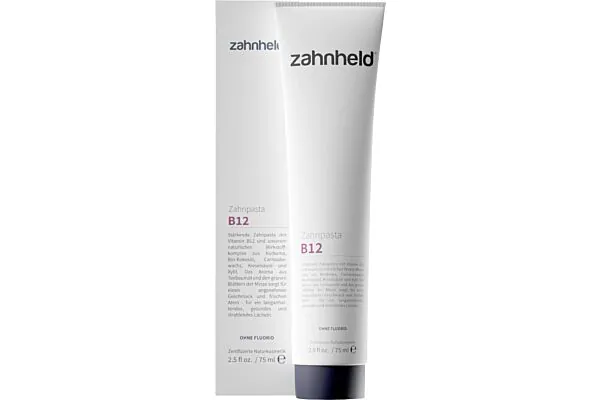 Zahnheld Zahncreme mit VITAMIN B12 fluoridfrei 75ml Zahnheld Zahncreme mit VITAMIN B12 fluoridfrei 75ml