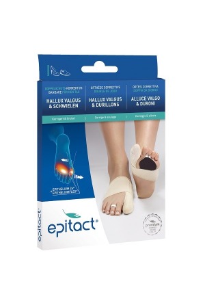 Epitact flexible Doppelschutz Korrekturbandage Hallux valgus TAG S 20-21.5cm links