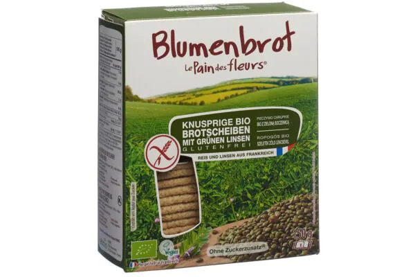 BLUMENBROT Knusprige Schnitten grüne Linsen 150g