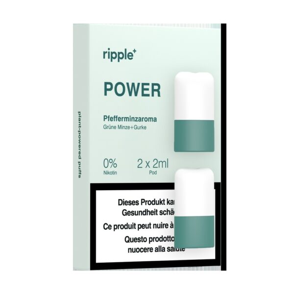 RIPPLE+ POWER Pfefferminze+ grüne Minze und Gurke
