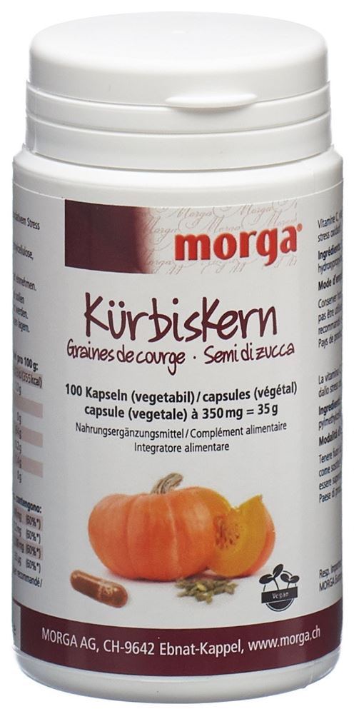 MORGA Kürbiskern Vegicaps 100 Stück
