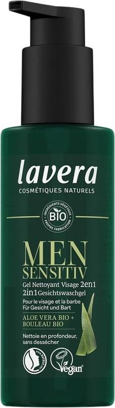 LAVERA Men Sensitiv 2in1 Gesichtswasch Disp 150ml