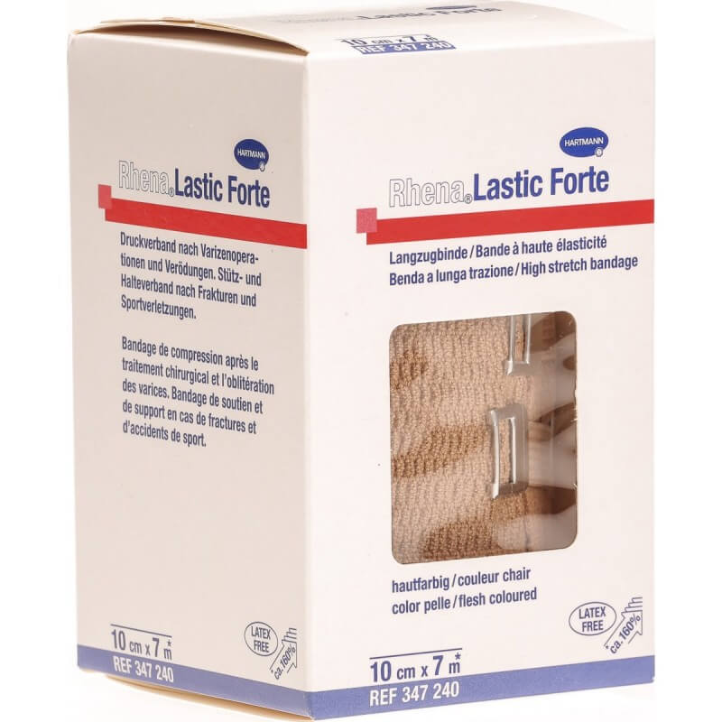 Rhena Lastic Forte 10cmx7m hautfarbig