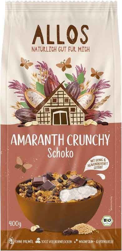 ALLOS Amaranth Crunchy Schokolada Btl 400g
