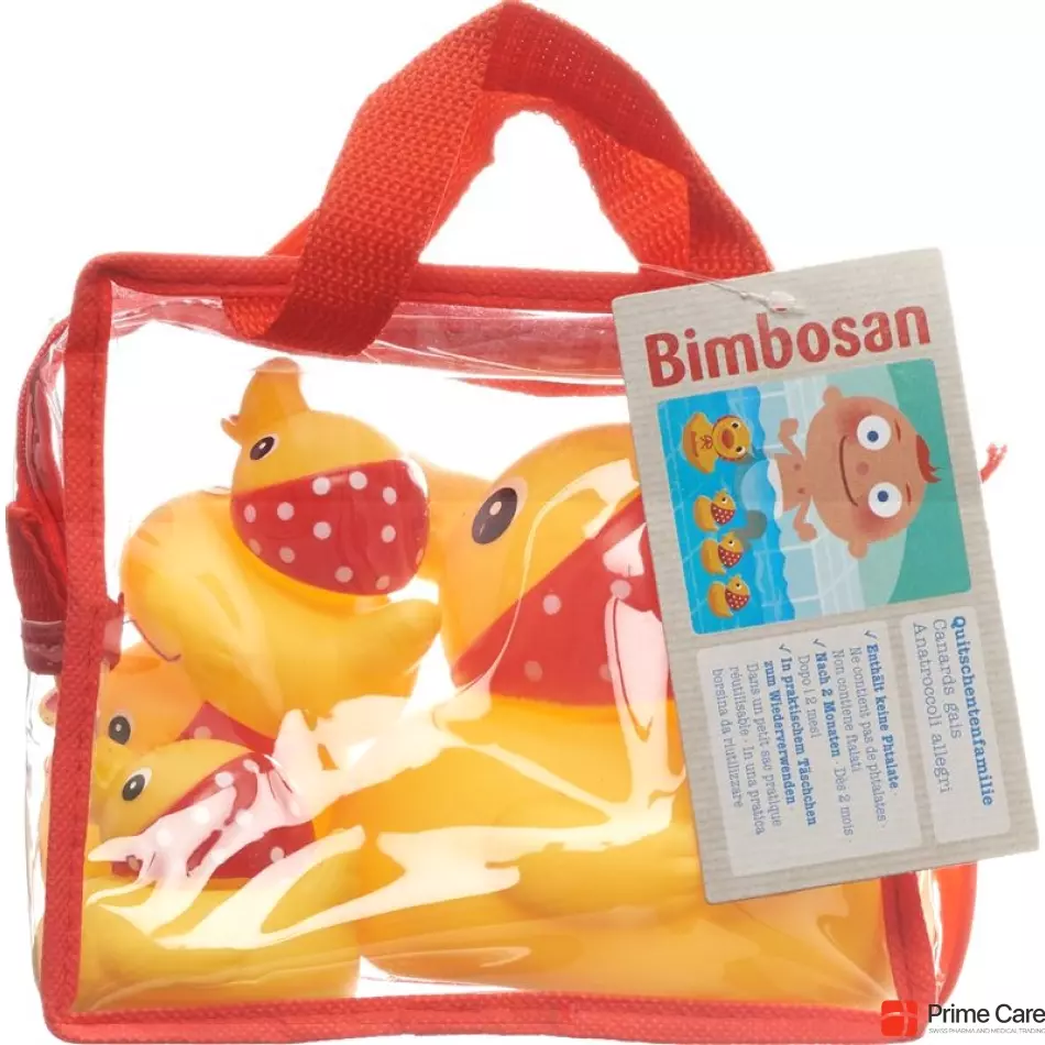 BIMBOSAN Koffer 4 Quietschenten Bad