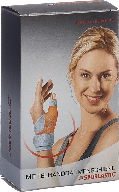 SPORLASTIC Mittelhand Daumenschiene M rechts hautfarbig