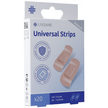 Livsane Premium Universal Pflaster Strips 20 Stück Livsane Premium Universal Pflaster Strips 20 Stück